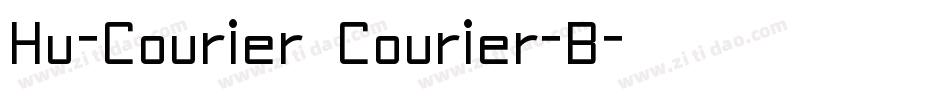 Hu-Courier Courier-B字体转换